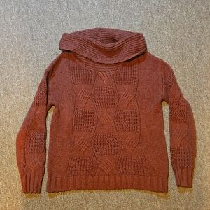 Telluride Clothing crop sweater with cowl neck , size XS